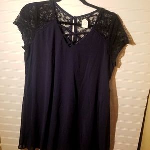 Navy, Size Lg, As You Wish Dress
